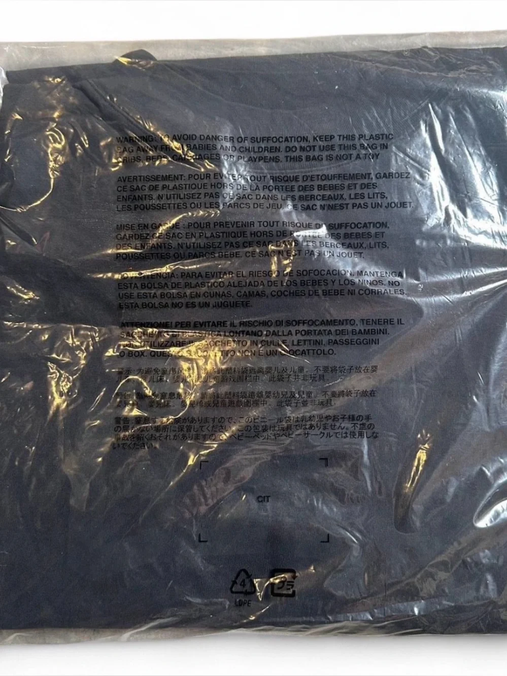 YEEZY GAP ENGINEERED BY BALENCIAGA DOVE 3/4 SLEEVE TEE BLACK SIZE
LARGE YZY - Picture 3 of 6